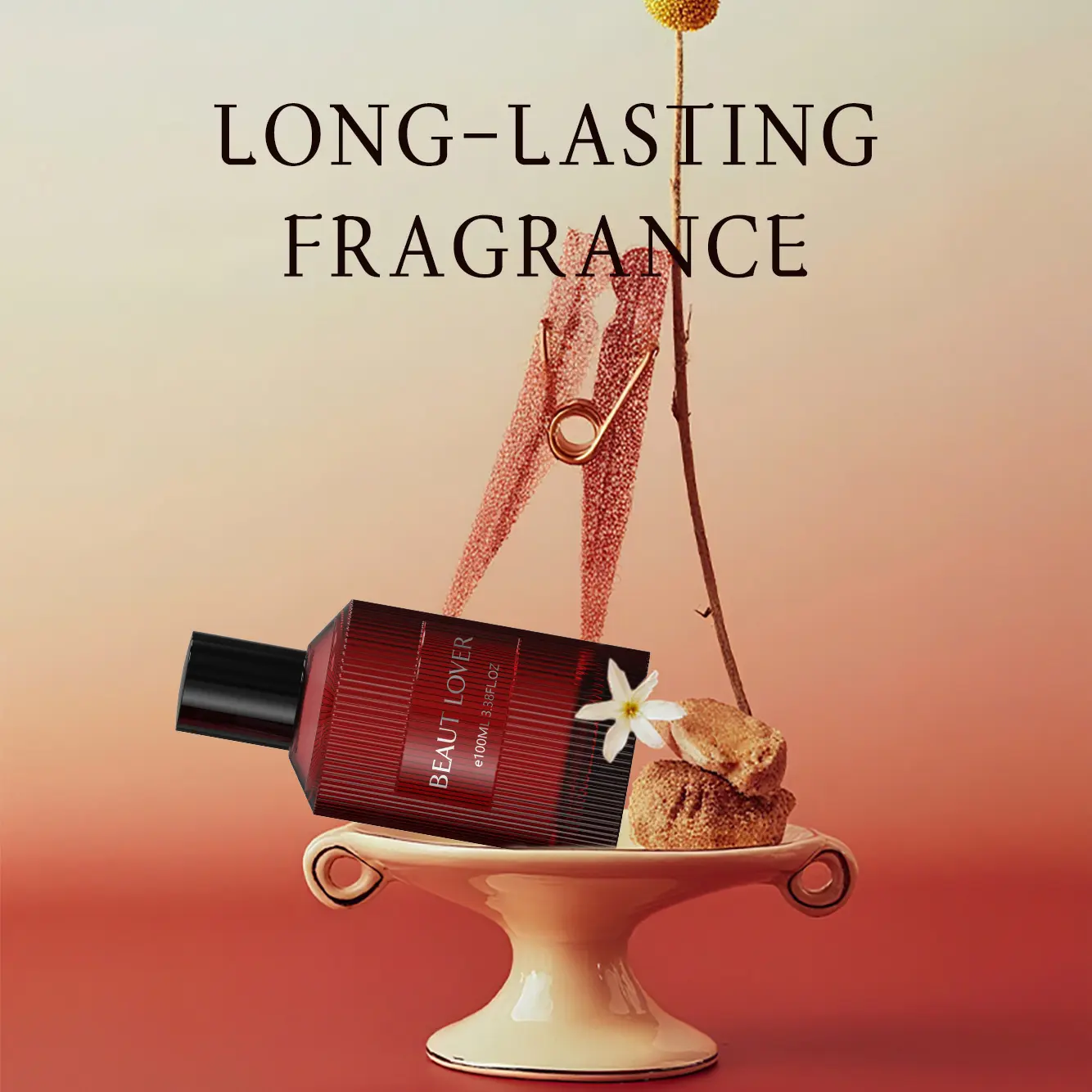 Red Charm Ladies Perfume 100mL Oriental Style Light Perfume   Longlasting Release of Attractive Charm  Floral Oriental Blend   Rose  Geranium Jasmine as the Opening Notes  Sandalwood Cinnamon Honey as the Base Note   Confident  Bold Attractive
