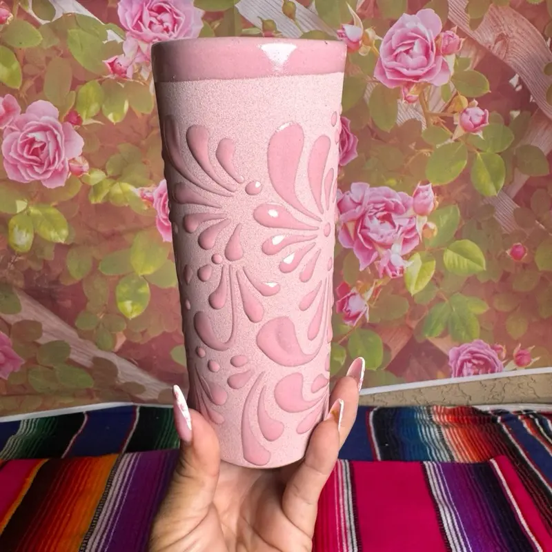 Glass Relieve Cielito Lindo 355ml Rosa Rosa