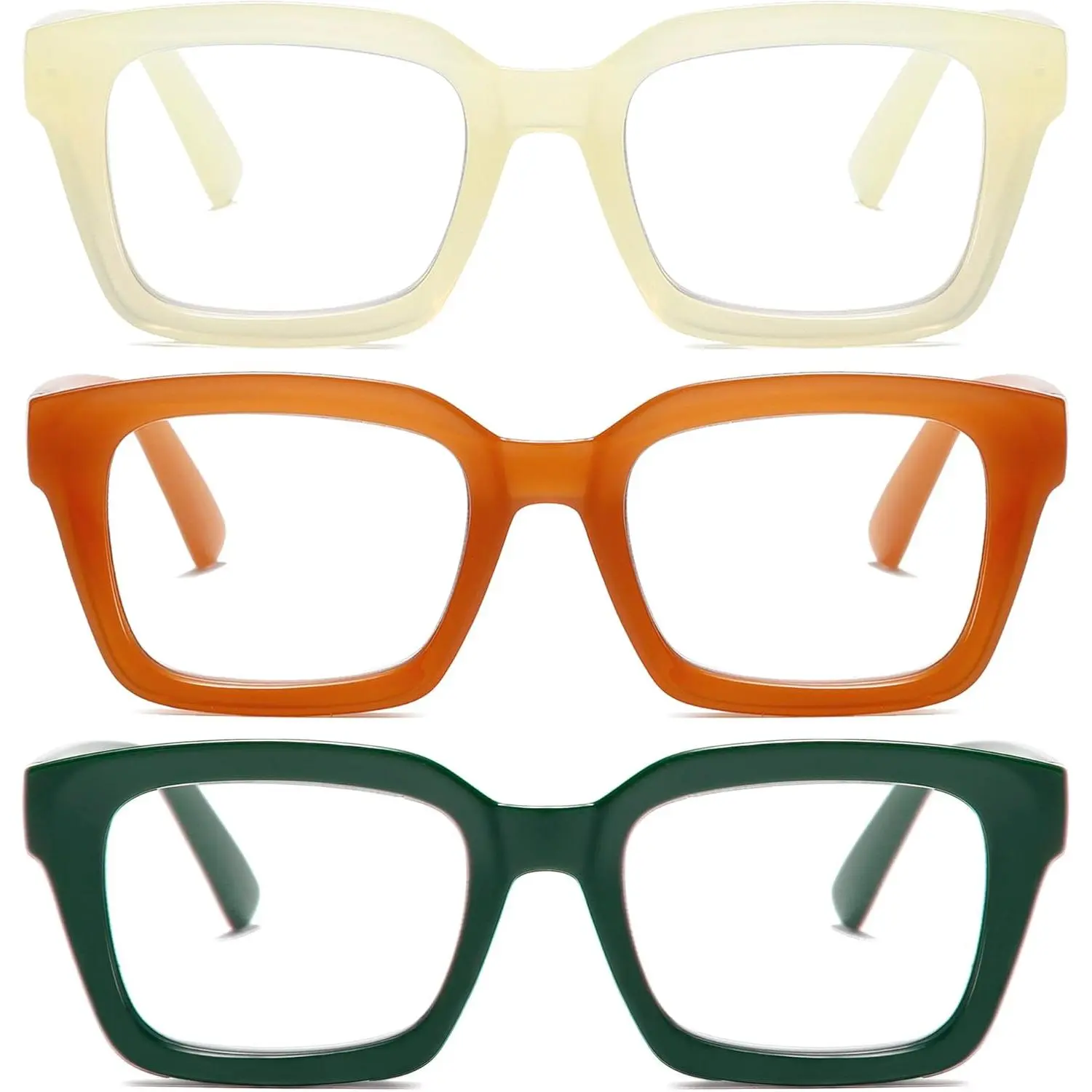 Unisex Retro Statement Frame Computer Gaming Glasses - Stylish Eyewear with Blue Light Blocking Lenses, Adjustable Hinge, Less Eye Strain on Screens for Reading & Everyday Fashion Eyeglasses