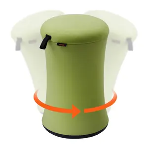 【fathersdaygift】VEVOR Wobble Chair, Height-Adjustable (19.3-25") Wobble Chair with Fabric Cover, Flexible Seating Wobble Stool Made of Iron & Sponge, Ideal for School, Office & Home, 20° Tilt Angle, Age 12-18, Green