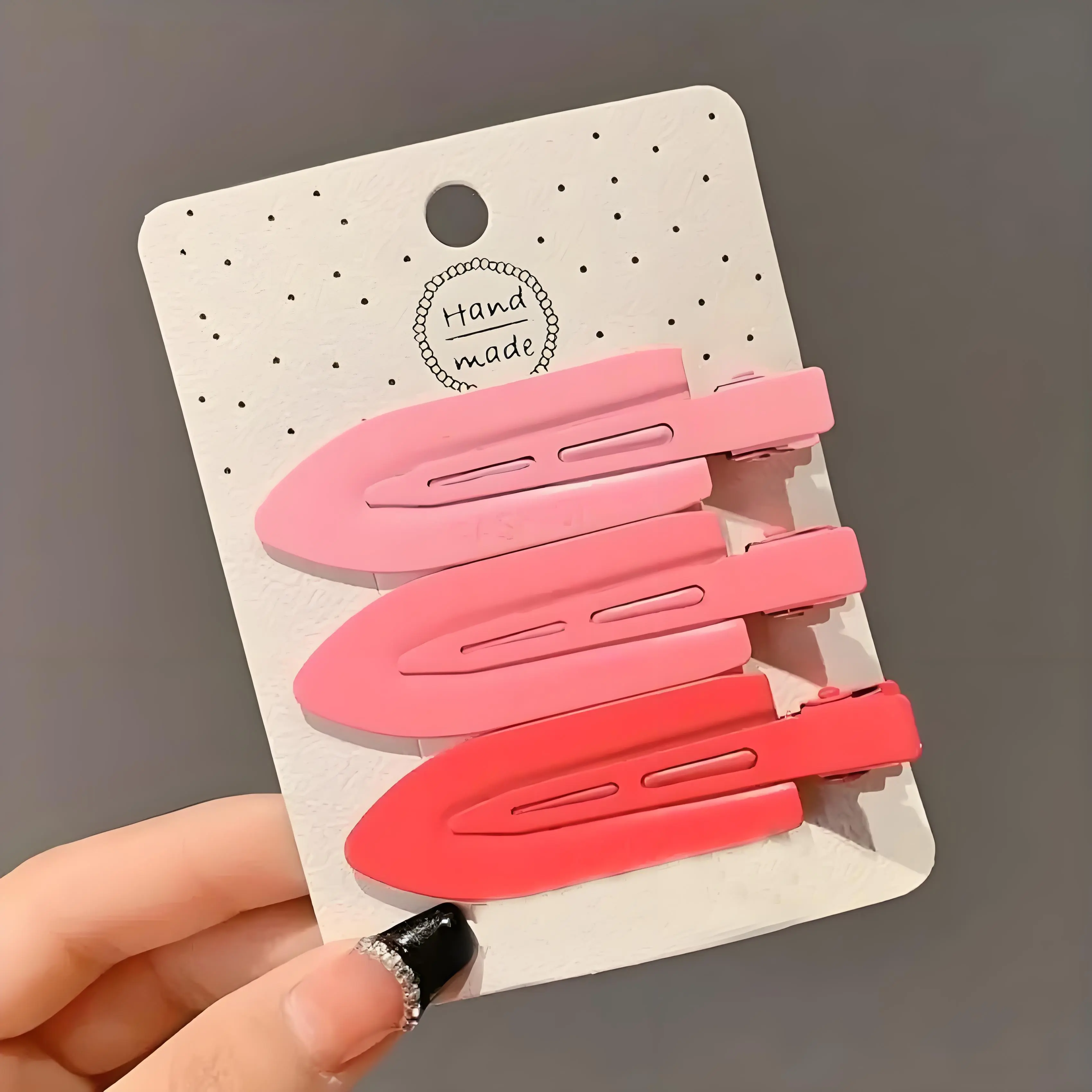 3 pieces No Bend Hair Clips, No Crease Hair Clips, Pin Curl Hair Clips for Makeup Hair Styling，tiny claw clip girl