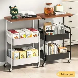 Multi-Functional Home Storage Cart, Bedroom Sofa Snack Table, Bedside Organizer, Living Room Movable Shelf, /