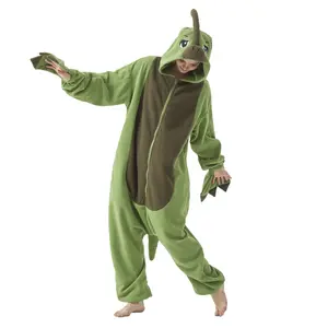 Unisex Adult Dinosaur Onesie Pajama Set - Dilophosaurus/Parasaurolophus Cosplay, Halloween Long Sleeve Loose-Fit Loungewear, All Seasons Hooded Wearable Blanket for Men and Women fall home wear