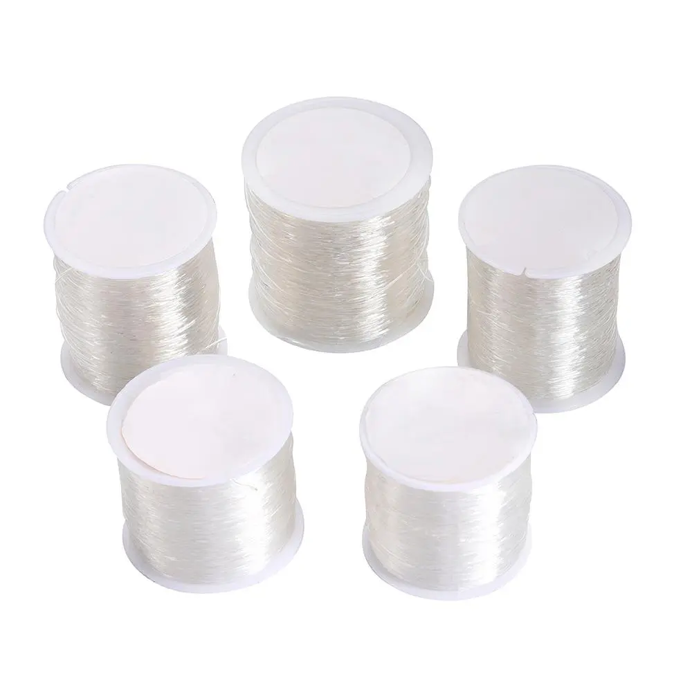 0.4-1.0mm Elastic Cord Beading Thread Stretch String Fibre Crafting Line For Jewelry Making DIY Seed Beads Pony Beads Bracelets