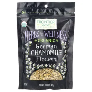 Frontier Co-op Organic German Chamomile Flowers, 1.66 oz (47 g)