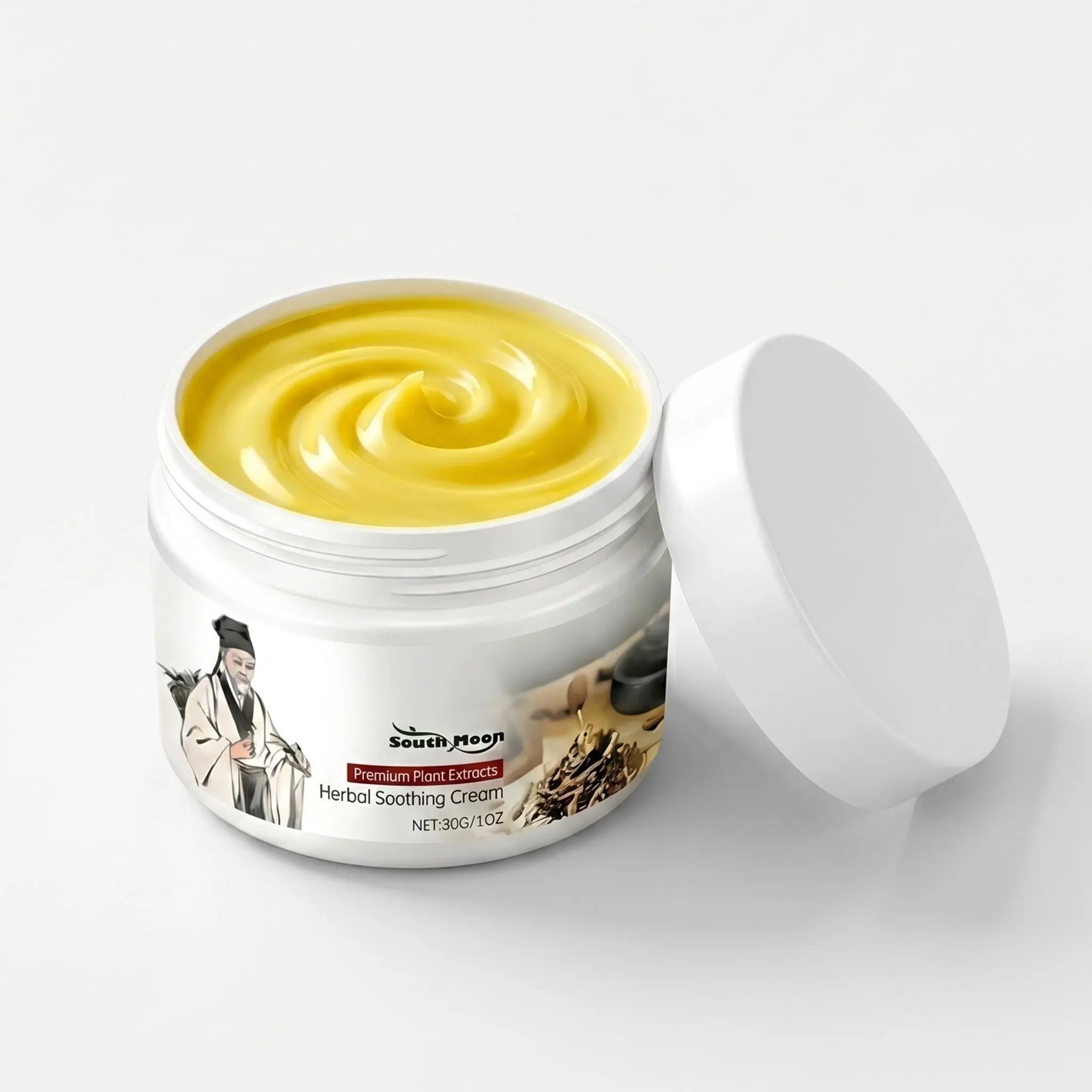 Herbal Soothing Cream - Eczema Balm, Adults & Youth Dermatitis Relief Ointment, Moisturizing Healthcare Therapy, 30g Single Item