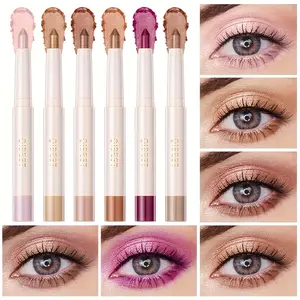 6-Color All-in-One Eyeshadow and Highlighter Stick-featuring a fine pearlescent texture that stays put all day. Perfect for contouring and eye makeup, this makes a great Christmas or birthday gift for your girlfriend or wife. Ideal for special occasions a