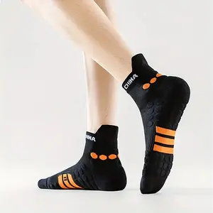 6 Pairs Professional Sports Socks for Men and Women, Thick Cushioning, Shock Absorption, Running Marathon Basketball, Moisture-Wicking, Breathable, Mid-Calf Anti-Slip Socks