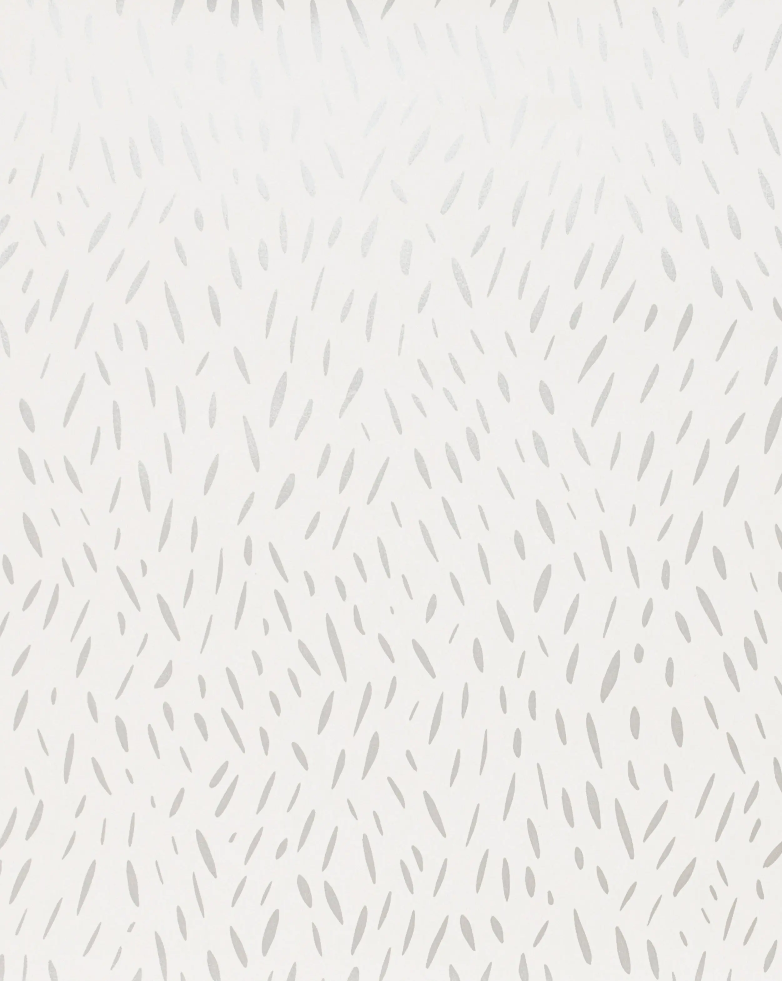 Seconds Sale - Palea - Diamonds and Pearls (Pale Silver) on Cream - Residential Wallpaper