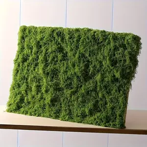 Artificial Moss Mat, Soft Cuttable Green Fake Moss, Low Maintenance Plastic Moss for DIY Crafts, Terrarium, Miniature Landscape, Indoor Outdoor Landscaping, Table Decor, Themed Party and Hotel Decoration