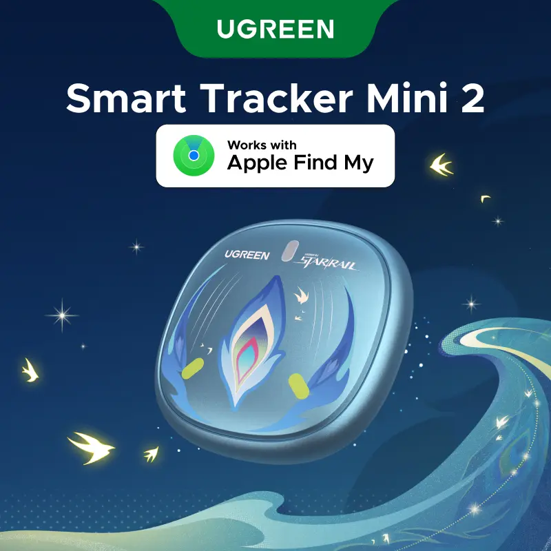 UGREEN FineTrack Mini 2 Honkai: Star Rail Edition Tracker Tags (iOS Only) ,Bluetooth Tracker Compatible with Apple Find My,5-7 Year Battery Life Item Finder Smart Tag for Keys,Luggage,Summer Sale tiktokshopbacktoschool