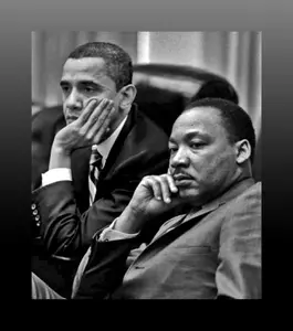 Martin Luther King Junior and Barak Obama