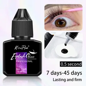 12ml personal eyelash gel, lasting and tasteless, waterproof eyelash extension gel - lasting for 45 days, tasteless, non irritating, anti allergy formula - very suitable for home use, fast drying strong eyelash gel, long-lasting DIY eyelash gel