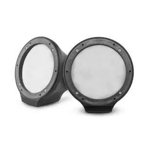 DS18 DS-EN-JS6/BK 6.5 Inch Flat Mount Speaker Pod Universal for Any Application Black Audio Plastic Injection ABS/PC Enclosure with LED RGB Lighting