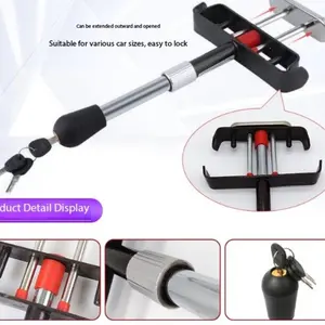 Car Anti-Theft Lock Pedal Lock Clutch Lock Brake Lock, Full Metal Parking Lot Car Security Lock, Anti-Breakaway Metal Lock