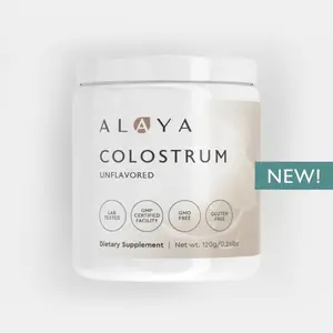 Alaya Naturals Colostrum | Supports Immune System, Gut Health, and Muscle Recovery | High-Quality Bovine Colostrum Supplement | 60 Servings