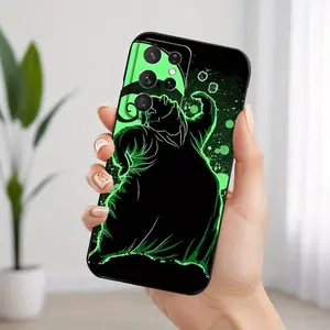 Oogie Boogie TPU Phone Case - Black/White, Fashionable & Sturdy, for Samsung Galaxy S22-S23-S24-S25 Ultra-FE-Plus 4G/5G Series, Polycarbonate Shockproof Protection Cover with Screen Protector, Mobile Accessories, Phone Accessory