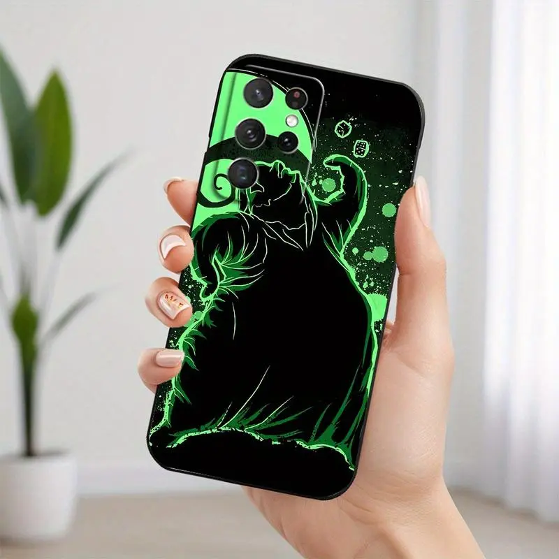 Oogie Boogie TPU Casing - Mixed Color 2 (Black/White), Fashionable Sturdy Polycarbonate Shockproof Cover with Screen Protector for Samsung Galaxy S22-S25 Ultra-FE-Plus 4G/5G Series, Phone Accessory, Mobile Accessory