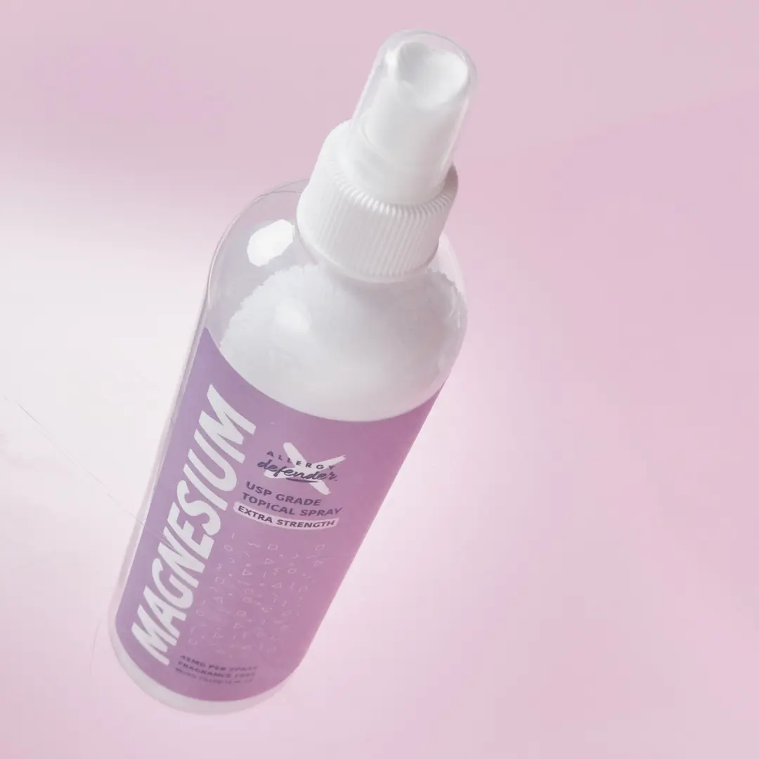 Allergy Defender Magnesium Spray 12oz for Wellness, Fitness, Therapeutic Support for Better Sleep