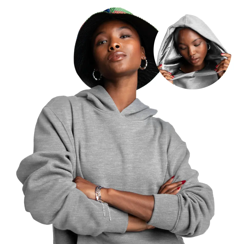 Arria Satin-Lined Hoodie – Frizz-Free Hair Protection