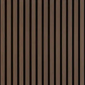Dark Walnut Acoustic Slat Panel 108.25" Sample Dark Walnut Acoustic Slat Panel 108.25" Sample