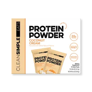 Protein Powder: Coconut Cream (10 Single Serving Stick Packs)