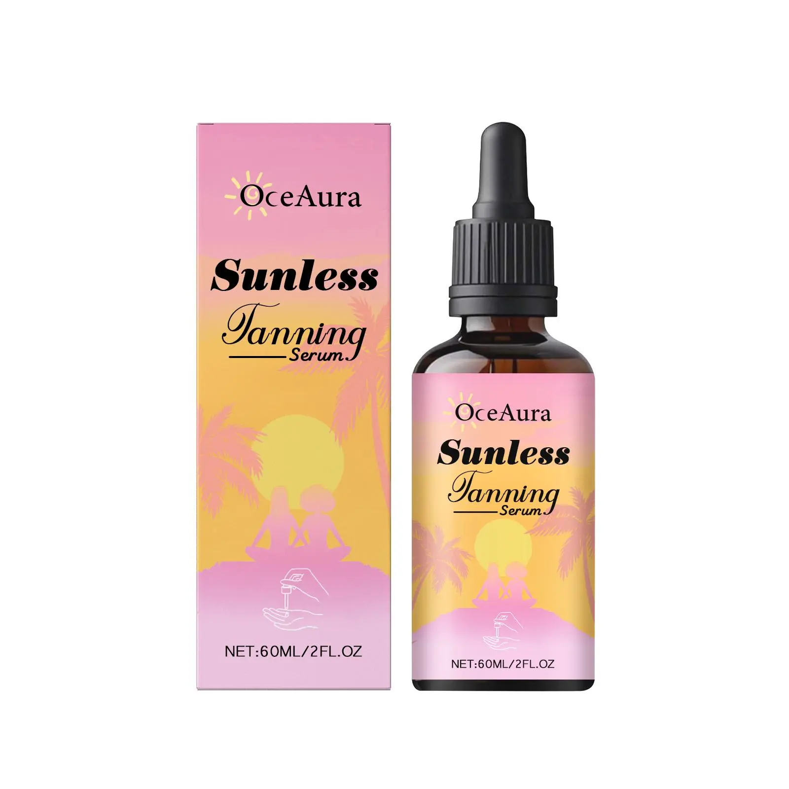 Self Tanning Drops for Face and Body,  Gradual Tanning Routine, Gradual Glow Hydrating Moisturizing Bronzing Serum, Sunless Tanner for Natural Look, Flawless Sunless Tanning, Easy Application