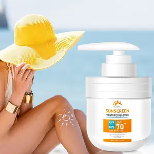 Sunscreen Moisturizing Lotion SPF 70 Water-Resistant Non-Greasy Oil-Free Hydrating Sun Protection Lotion for Daily Skincare