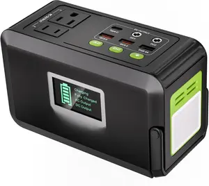 Portable Power Station, 88Wh Solar Generator(Solar Panel Not Included),  Power  with 110V/150W  AC Outlet, LED Flashlight for CPAP  Camping Travel .