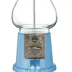 11" Tall Baby Blue Classic Vintage Style Gumball Machine