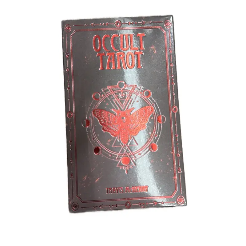 Occult Tarot Cards for Divine Guidance by Travis M. Smith with Engraved Butterfly and Alchemical Symbol