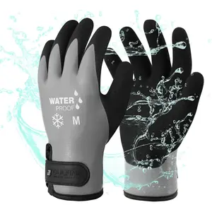100% Waterproof Winter Work Gloves for Men and Women,Foam Latex Coated and Thermal Insulated Gloves for Cold Weather3