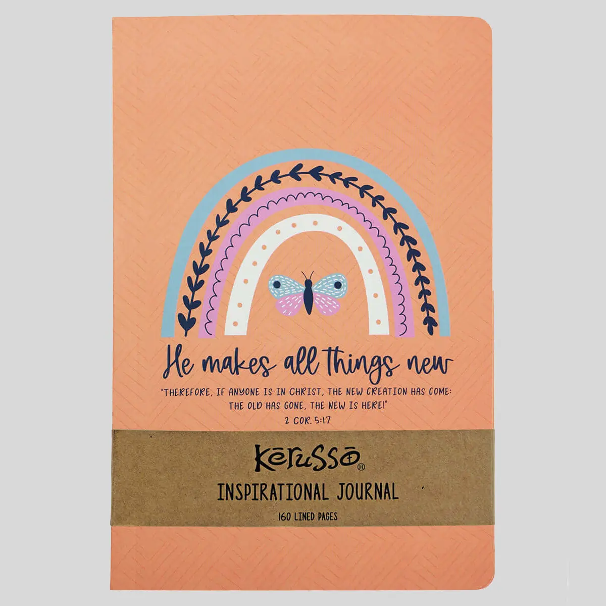 Kerusso Women's Paperback Journal - All Things New, Office Stationery Journaling Supplies, 160 Lined Pages, 8.44" x 5.5" x.06" (8.44 Inches), Ideal for Bible Study