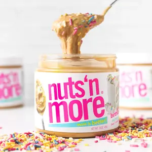 Nuts 'N More Protein Peanut Butter Spread -  High Protein, Low Sugar, Keto Friendly, Whey Protein, Includes Top 5 Flavors