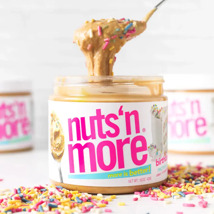 Nuts 'N More Protein Peanut Butter Spread -  High Protein, Low Sugar, Keto Friendly, Whey Protein, Includes Top 5 Flavors