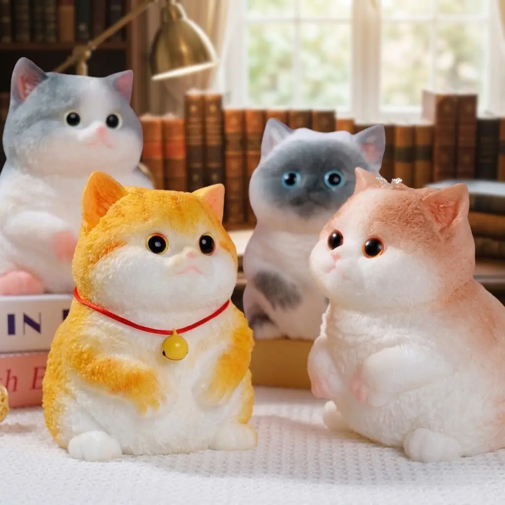 2026- Large Handmade Silicone Squeeze Toy - Hyperreal Kawaii Cat/Dog Simulation,Ultra Realistic Cute Kitten Taba Squishy, Stress Relief Fidget Toy for A  Quirky Whimsical Unique Cool Gift for Adults, Quirky Gifts, Cool Gifts For Adults,Aesthetic Party Toy
