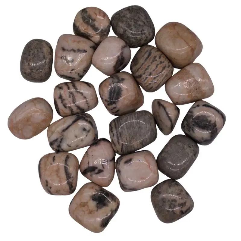Rhodonite Tumbled Stones 1 lb — Argentine Heart Chakra Crystal Bulk