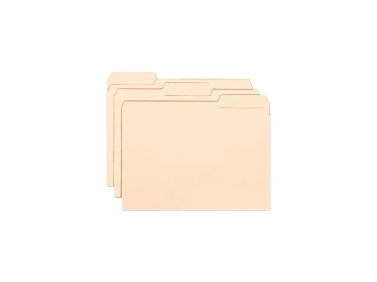 Smead 10230 Interior File Folders, 1/3 Cut Top Tab, Letter, Manila, 100/Box