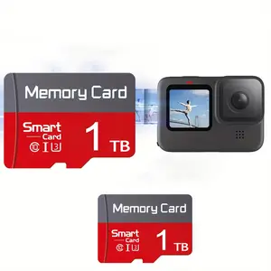 Storage card with adapter, micro TF, Micro SD card - compatible with desktop smart speakers for audio, compatible with car DVR video, laptop data, supports mobile game console data, supports phone photo storage summerwins