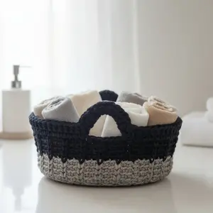 Oval Shaped Crochet Baskets