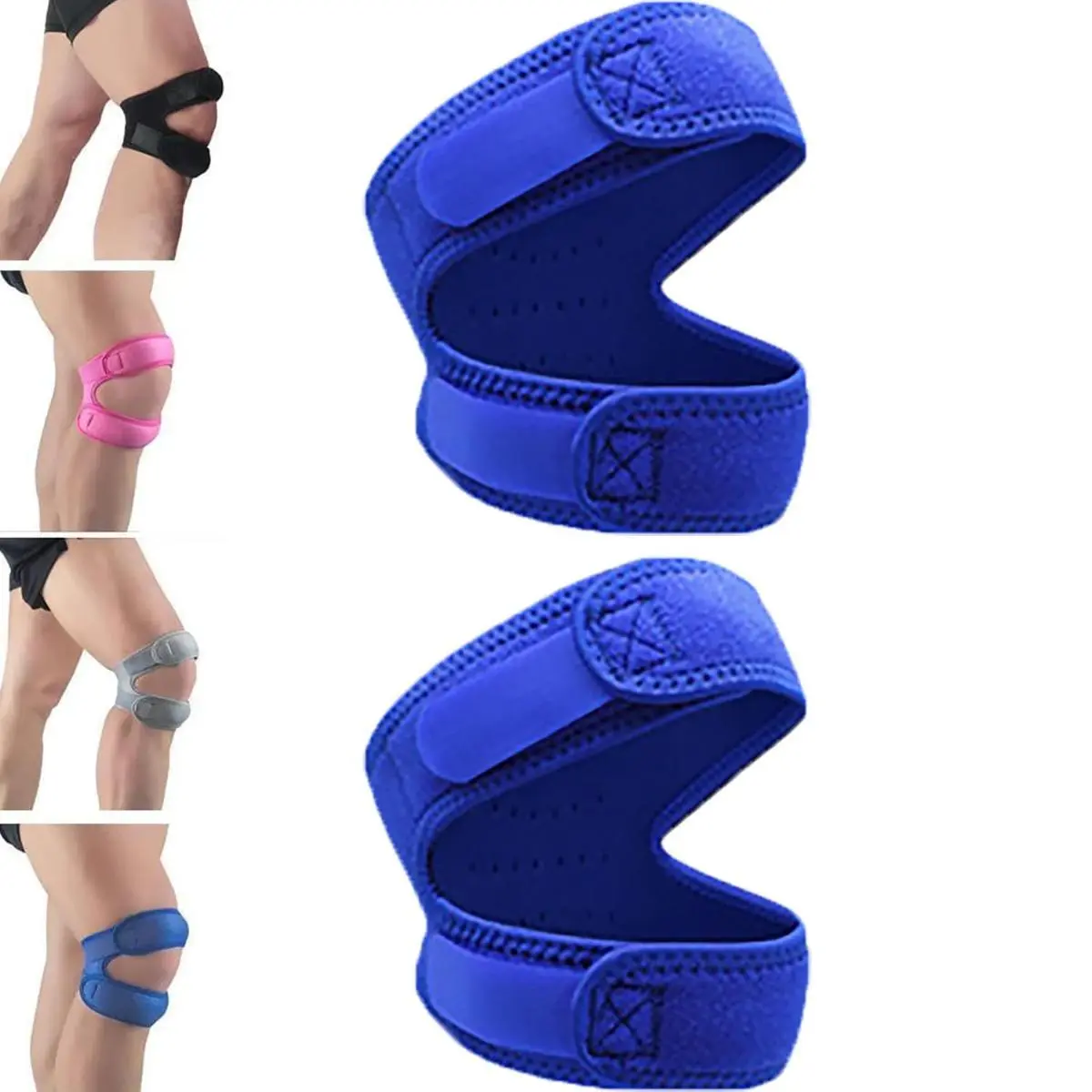 Knee Stabilizer, Patella Knee Brace, Knee Pain Relief Stabilization Brace, Knee Pain Relief & Patella Stabilizer Brace,Knee Brace Black Patellaband Knee Compression Wrap Knee Leg Sleeves