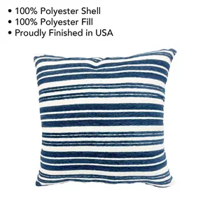 Mainstays 18" x 18" Woven Stripe Decorative Throw Pillow, Neutral