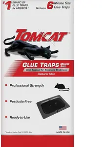 Sticky Insect Glue Traps, Pest Control Boards for Roaches, Spiders & Crawling Insects, 6 Pack