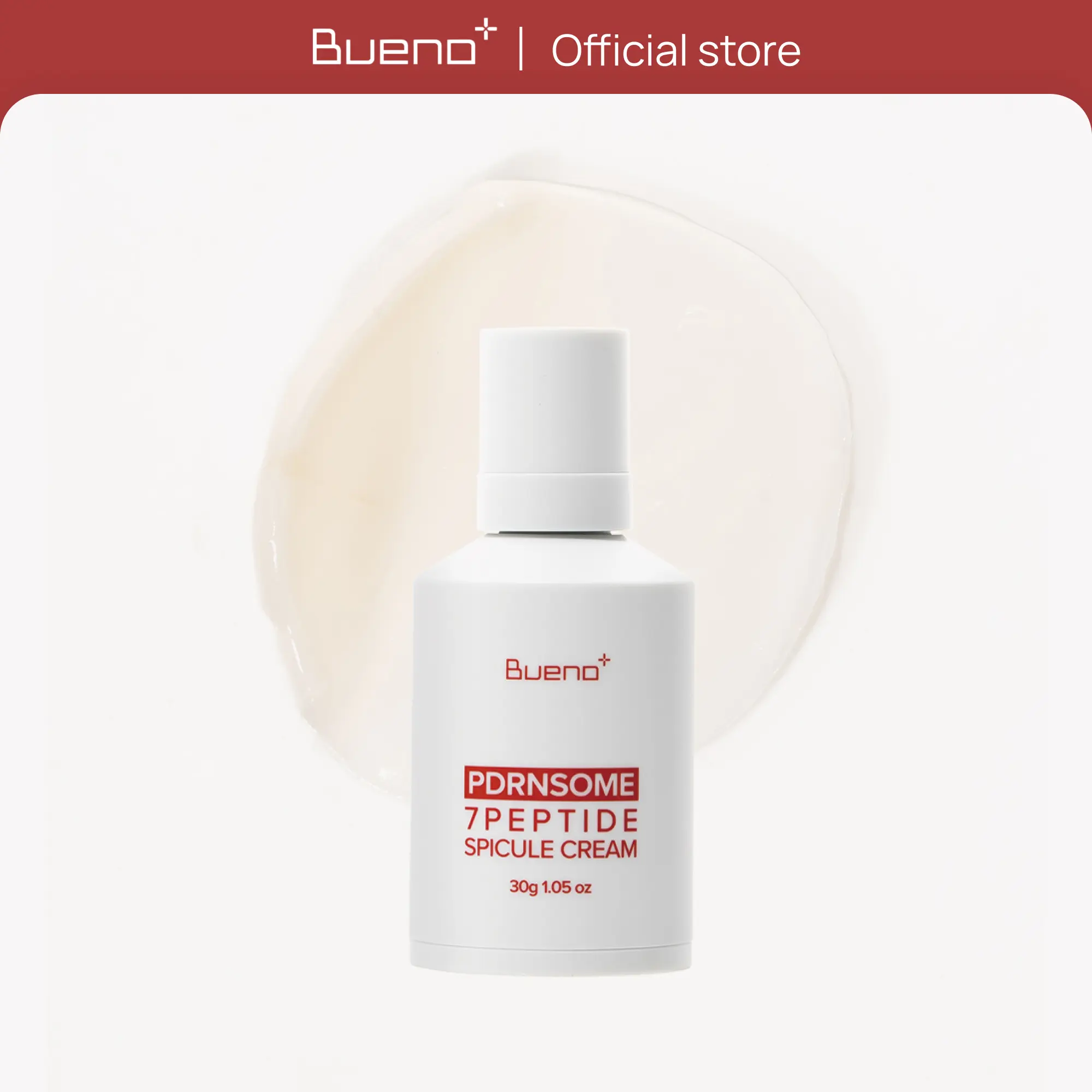 Bueno+ PDRNSOME 7 Peptide Spicule Cream | PDRN Night Cream for Firming & Anti-Aging | Overnight Skin Renewal with Micro-Spicule & Multi-Layer Hyaluronic Acid | Korean Skincare, 1.05 oz