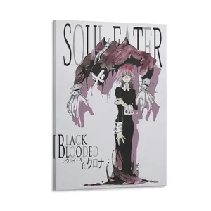 Crona Soul Eater Japanese Manga Poster, Canvas Wall Art, Aesthetic Room Prints, Modern Home Decor, Stylish Wall Art for Bedroom & Living Spaces Poster Canvas Wall Art For Bedroom Decor Bar Office Room Decor Gift