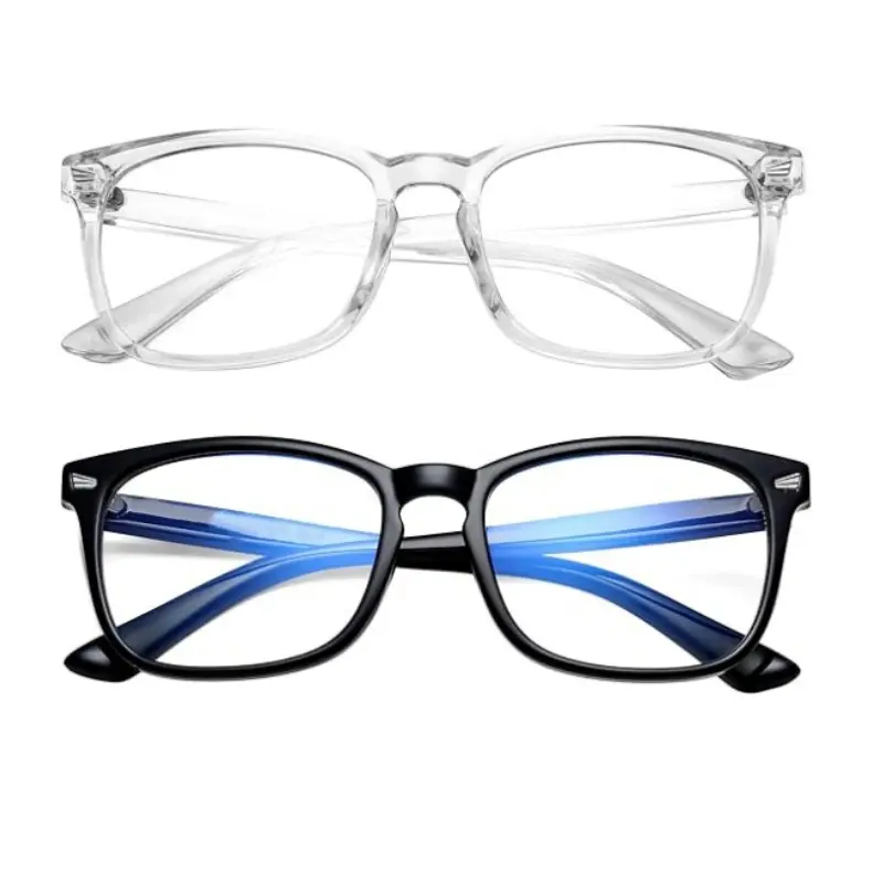 2026 New Blu-ray Glasses for Men and Women Computer Games TV Phone Glasses Removable Lens Good Durability Stylish Design Lightweight Durable Polycarbonate HD Lens