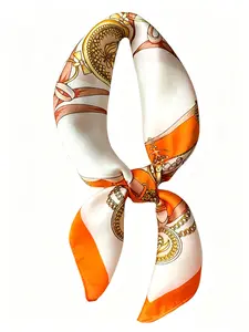 Women's Chain Print Scarf, Fashionable Soft Comfortable Scarf for Daily Wear, Casual Versatile Scarf for Women & Girls