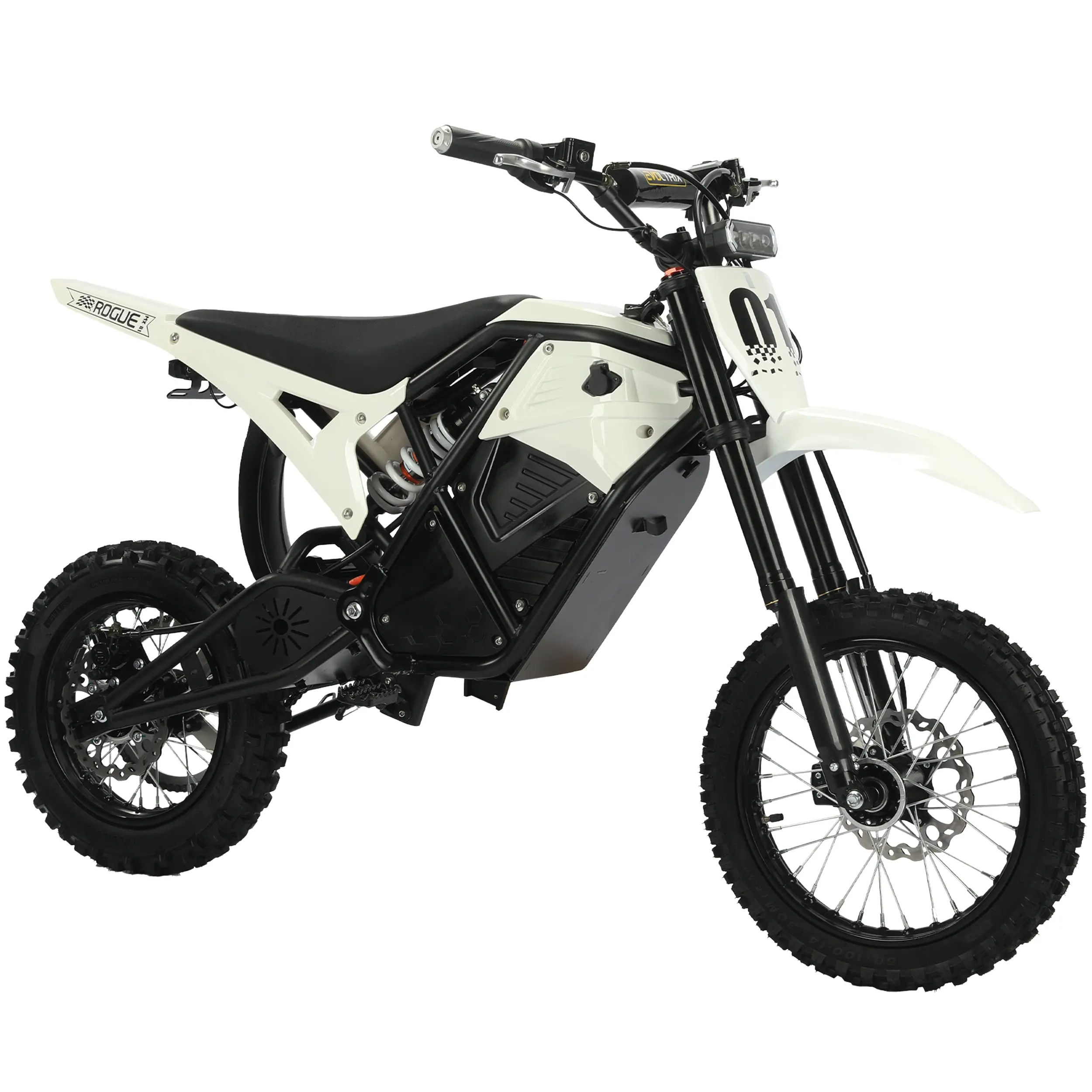 Long Range Electric Off-Road Bike 43.5 Miles 7-8H Charging BMS Protection Battery Hydraulic Shock Absorber ROGUE MX-01 E-Dirt Bike