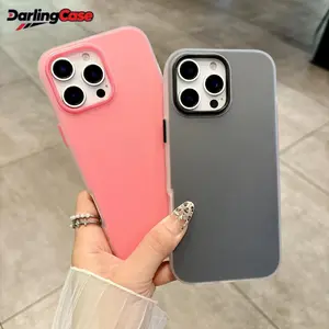 Darlingcase 3-in-1 Jelly Skin-Feel Case for iPhone 17 - Flexible Macaron Color Full Protection Cover