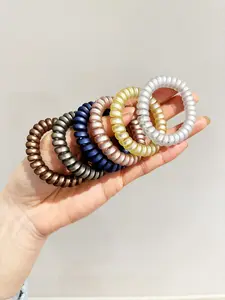 6-Pack Hair Ties for Women, High Elasticity Durable Rubber Bands, Simple New Design, Versatile Headwear Accessories, All Seasons